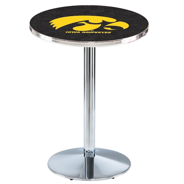 42" Chrome Iowa Pub Table